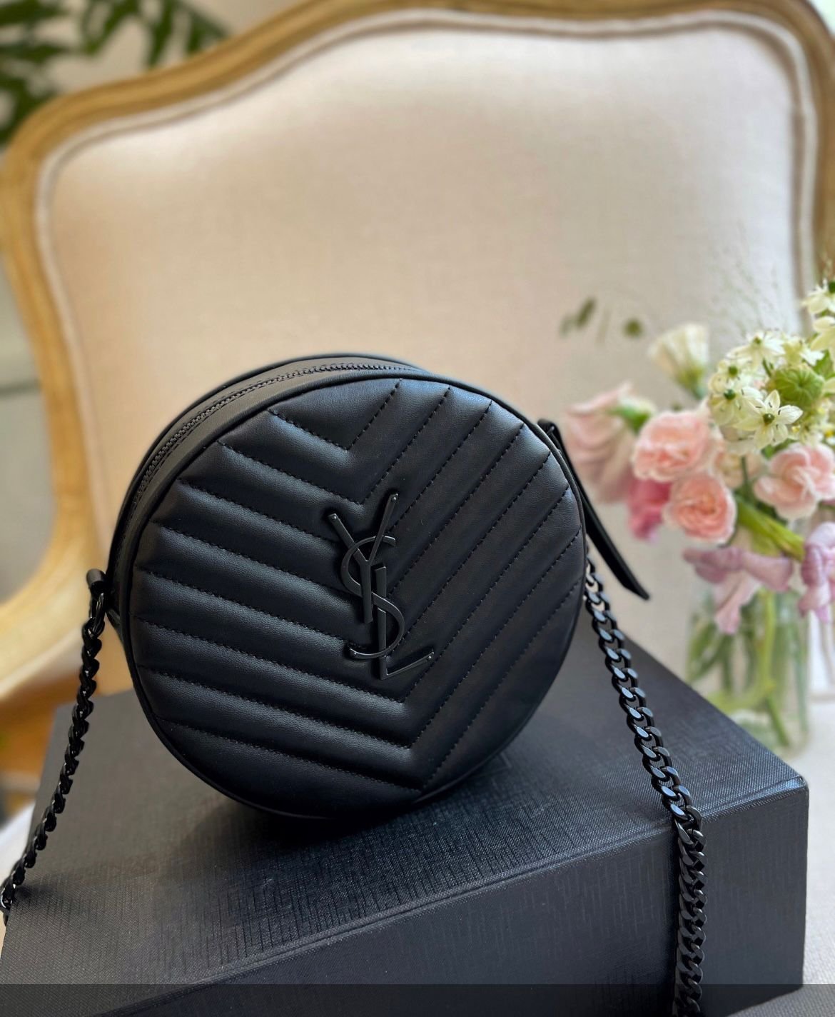 Saint Laurent Lou Mini YSL Camera Bag in Smooth Quilted Leather | Neiman  Marcus